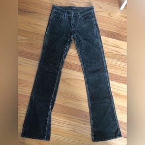 Y2k dark corduory pants